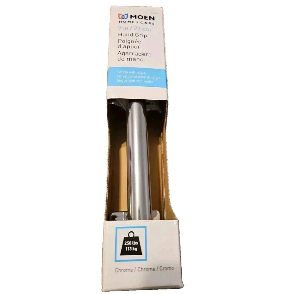 New MOEN Home Care 9 in. x 7/8 in. Grab Bar in Chrome LR2250 250 Lbs.